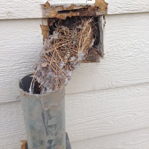 Before Dryer Vent Cleaning near Loveland Colorado